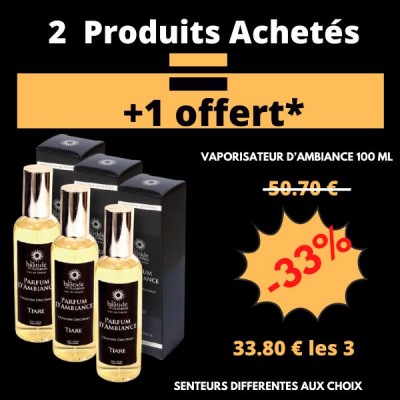 2 + 1 OFFERT - Vaporisateurs d'ambiance 100 ml