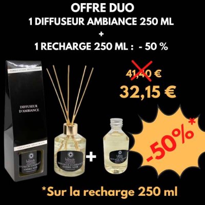 .50 % de remise sur la recharge d'ambiance - Offre duo
